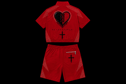 NRN Frozen Heart Red & Black Set