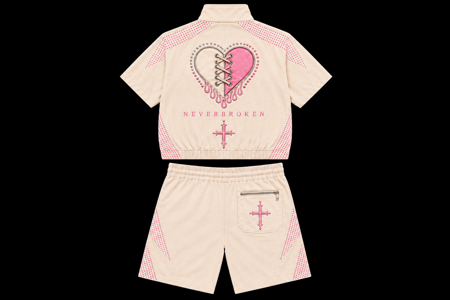 NRN Frozen Heart Shy Pink Set